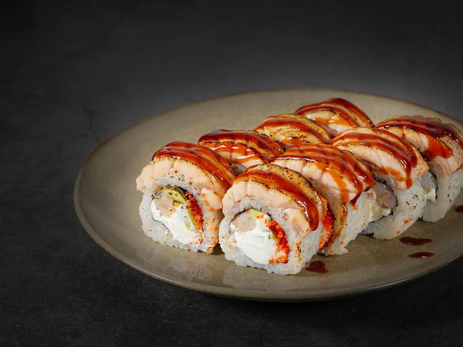 Филадельфия гриль с креветками