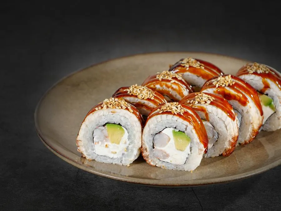 Дракон с креветками