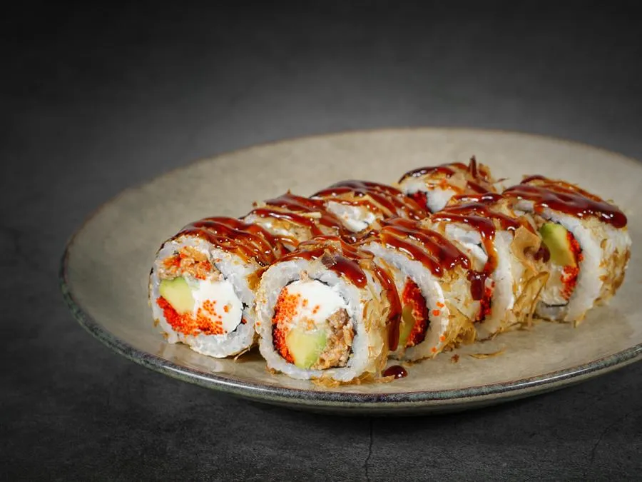 Бонито с лососем терияки